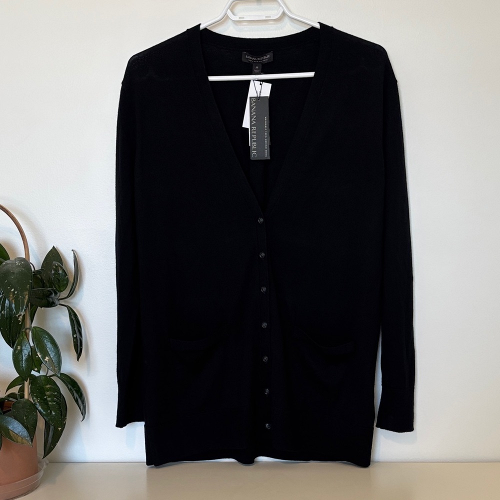 NWT Banana Republic Classic Black Cardigan